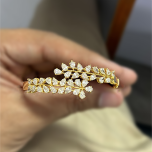 Eternal Elegance: Diamond Accent Gold Bracelet